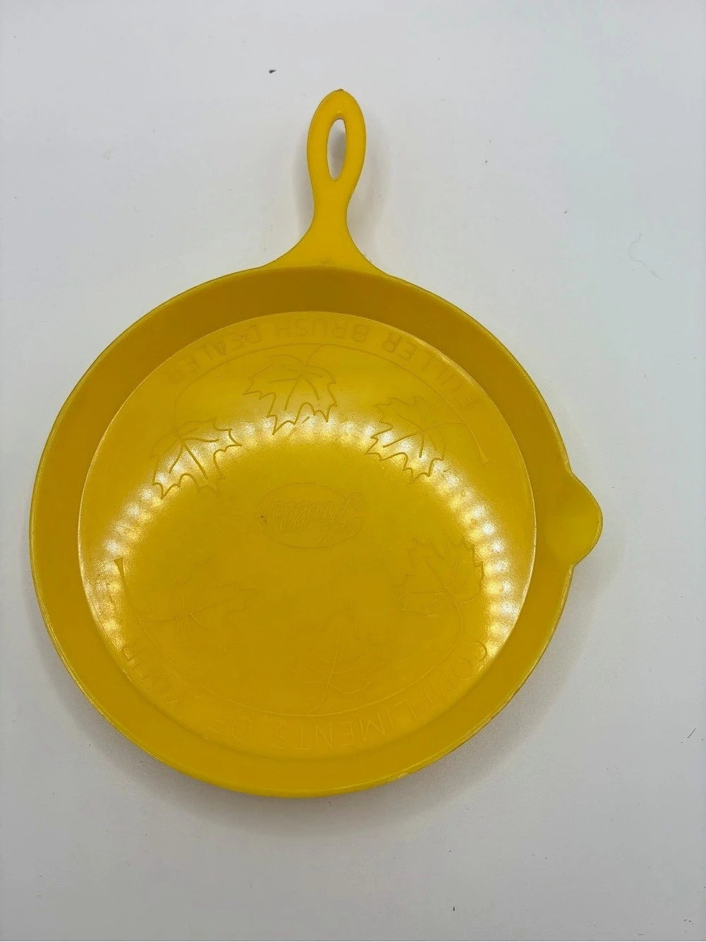 Yellow Cast Iron Skillet